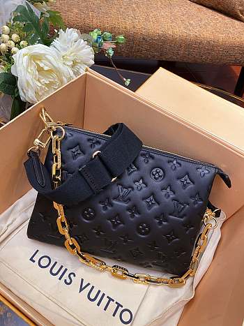 LV Coussin Black 26x20x15cm