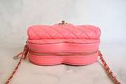 Chanel Heart Pink Bag Lambskin 18x16.5x6.5cm - 6