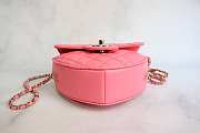 Chanel Heart Pink Bag Lambskin 18x16.5x6.5cm - 4