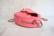 Chanel Heart Pink Bag Lambskin 18x16.5x6.5cm - 5