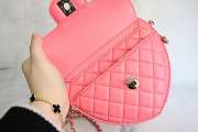 Chanel Heart Pink Bag Lambskin 18x16.5x6.5cm - 2