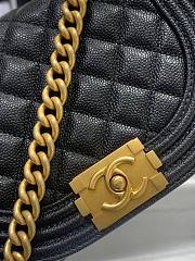 Chanel Small Boy Messenger Black Bag 18x12.5x6cm - 2