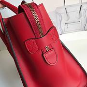 Celine Micro Luggage Calfskin Dune Red 30cm - 3