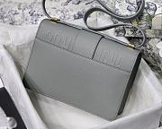 Dior 30 Montaigne Gray Gold Hardware 24x17x8cm - 2