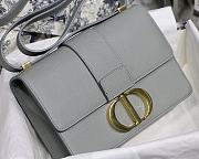 Dior 30 Montaigne Gray Gold Hardware 24x17x8cm - 3