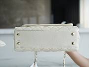 Chanel Coco Handle White Cavier Silver Hardware 24x14x9cm - 4