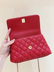 Chanel Coco Top Handle Bag Red 24 cm - 2