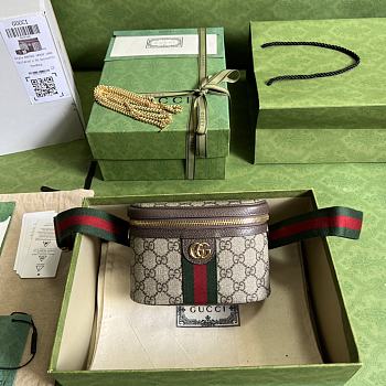 Gucci Ophidia Belt Bag With Web 18x12x6cm