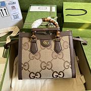 Gucci Tote Bag With Bambo Handle 498110 Size 27 X 19 X 10.5 cm - 1