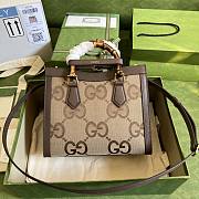 Gucci Tote Bag With Bambo Handle 498110 Size 27 X 19 X 10.5 cm - 2