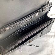 Balenciaga Hourglass XS Black Crocodile Embossed 19x12x5cm - 3