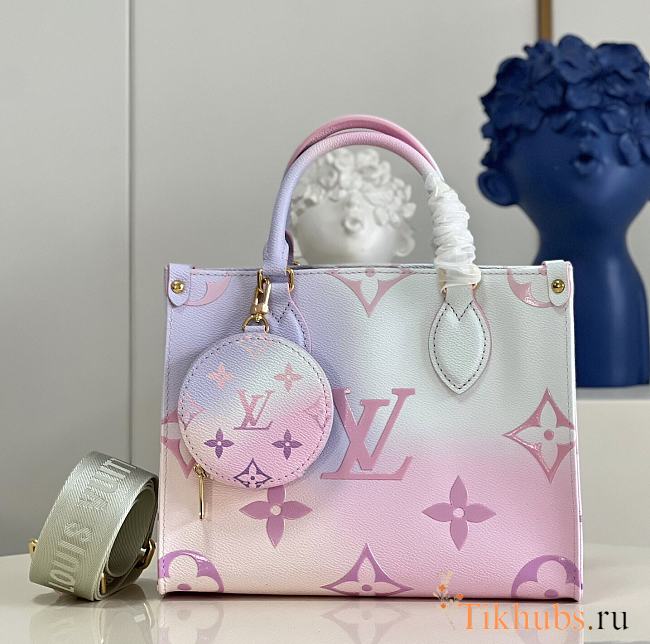 LV Onthego Sunrise Pastel Pink M59856 Size 25 x 19 x 11.5 cm - 1