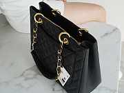 Chanel Shopping Bag Cavier Black Gold Hardware 33cm - 5