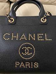 Chanel Deauville Gold Hardware Tote 39cm - 3