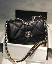 Chanel 19 Flap Bag 26cm Black Silver Hardware - 1