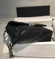 Chanel 19 Flap Bag 26cm Black Silver Hardware - 6