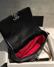 Chanel 19 Flap Bag 26cm Black Silver Hardware - 2