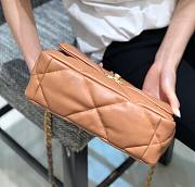 Chanel 19 Flap Bag Brown Gold Hardware 26cm - 5