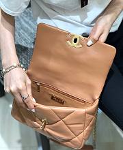 Chanel 19 Flap Bag Brown Gold Hardware 26cm - 4