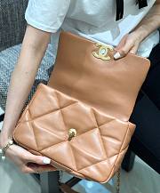 Chanel 19 Flap Bag Brown Gold Hardware 26cm - 2