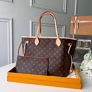 LV Neverfull MM Cerise Red 32x29x17cm - 1