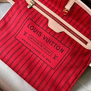 LV Neverfull MM Cerise Red 32x29x17cm - 3