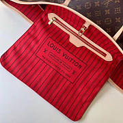 Louis Vuitton Neverfull Shopping Bag M41178 Monogram With Rose Red - 2