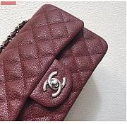 Chanel Flap Bag Small Wine Red 20cm - 2