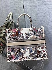 Dior Large Book Tote Jardin d'Hiver Embroidery 42x35x18.5cm - 4