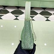 Prada Re-edition Satin Green 22x17x6cm - 5