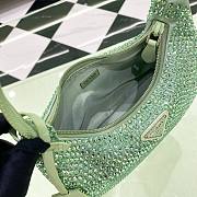 Prada Re-edition Satin Green 22x17x6cm - 2