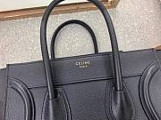 Celine Micro Luggage Smooth Calfskin Dune Black 26cm - 5