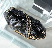 Chanel 22 Handbag Shiny Calfskin Black Gold Hardware 42x39x8cm - 6