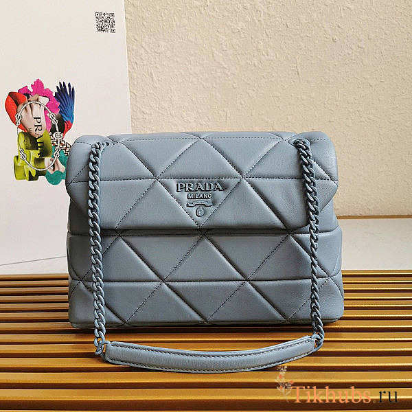 Prada Spectrum Shoulder Bag Grey Size 27x9x18.5cm - 1