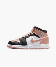 Nike Air Jordan 1 Mid Pink And Black - 3