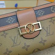 LV Dauphine Wallet in Monogram 19.5x11.5x2cm - 5