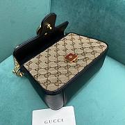 Gucci Canvas Marmont Mini Top Handle Bag 21x8x15cm - 6