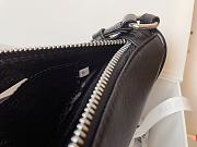 Prada Triangle Leather Pouch Black 26x14x5cm - 6