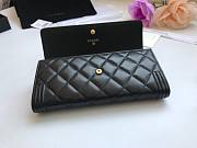 Chanel Wallet Black Lambskin Gold Hardware 19x10.5x3cm - 6