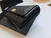 Chanel Wallet Black Lambskin Gold Hardware 19x10.5x3cm - 5