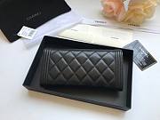 Chanel Wallet Black Lambskin Gold Hardware 19x10.5x3cm - 4