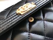 Chanel Wallet Black Lambskin Gold Hardware 19x10.5x3cm - 3