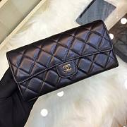 Chanel Wallet Black Lambskin 19x10.5x3cm - 1