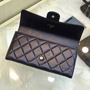 Chanel Wallet Black Lambskin 19x10.5x3cm - 3