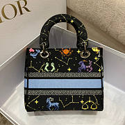 Dior Lady D-lite Black Pixel Zodiac 24x20x11cm - 2