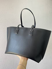 Burberry Monogram Motif Leather Large Black Tote 34x14x28cm - 4