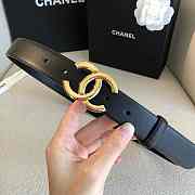 Chanel Belt Black Gold 3.0 cm - 5