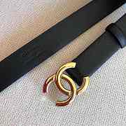 Chanel Belt Black Gold 3.0 cm - 2