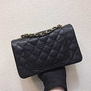 Chanel Mini Flap Bag Gold-tone Metal Caviar Leather Black Size 20cm - 3