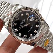 Rolex Datejust Stainless Steel Bracelet Jet Black Dial - 2